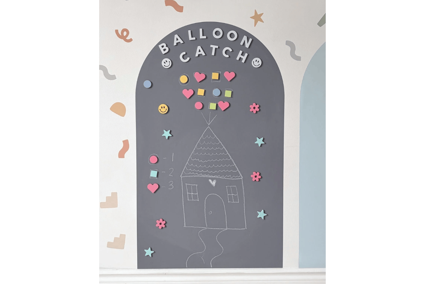 Cherrypick Stone Grey NEW Magic Playwall - Removable Magnetic Chalkboard Wall Decal