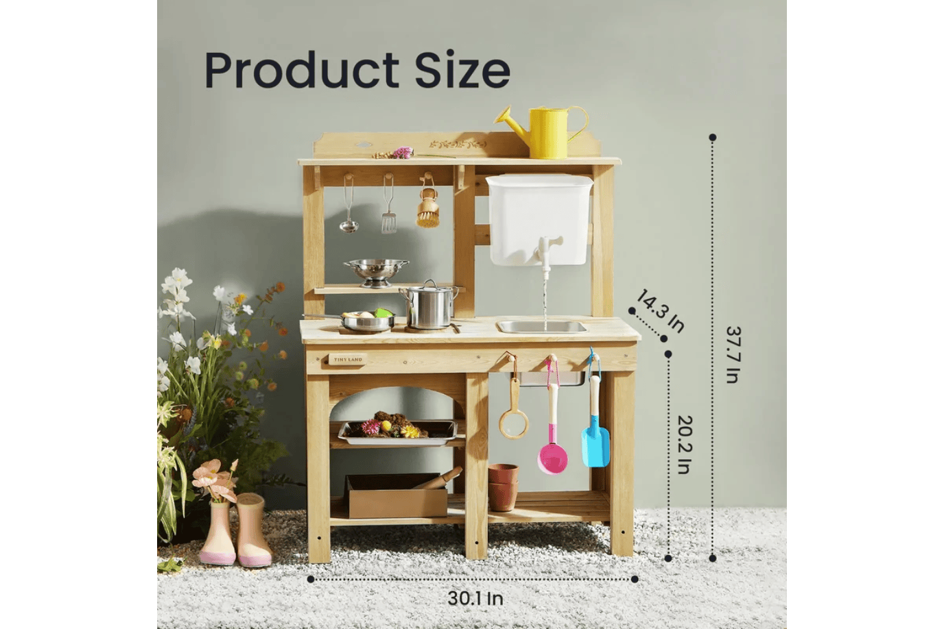Tinyland Award-Winning Wood Mud Kitchen