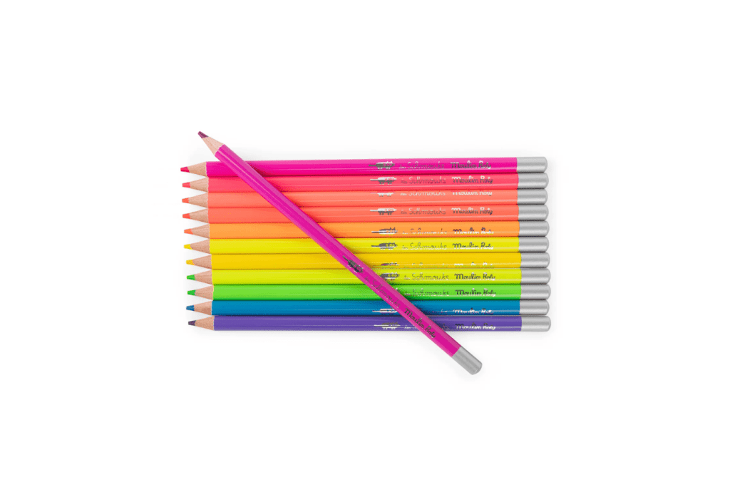 12 Neon Colouring Pencils