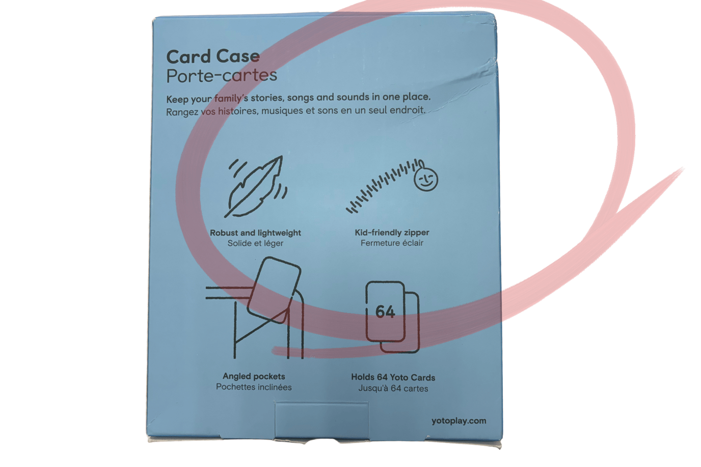 Yoto Play Blue Bird Yoto Card Case (2 Colours Available) - Blue Bird - Damaged Box - FINAL SALE