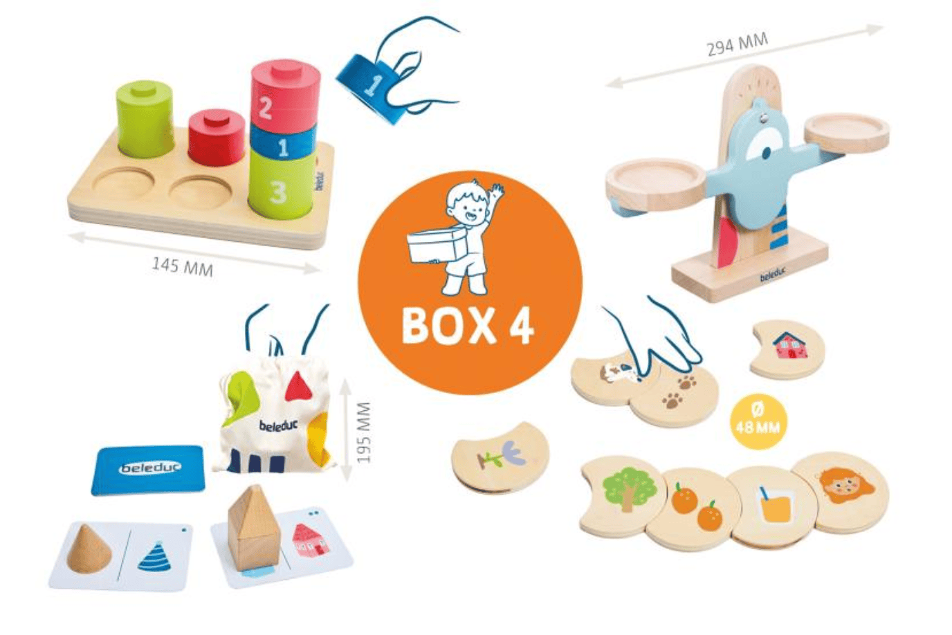 Playwell Toy Beleduc Curious Tots Box 4: 30 - 36 Months