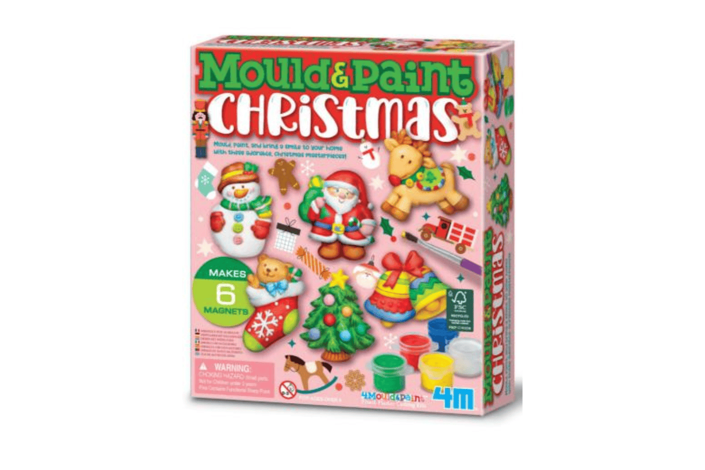 Mould & Paint Christmas 4M, christmas craft kit, christmas crafts for kids, paint and mould kits, painting kits for kids, plaster ornament kit kids, TOronto, Canada
