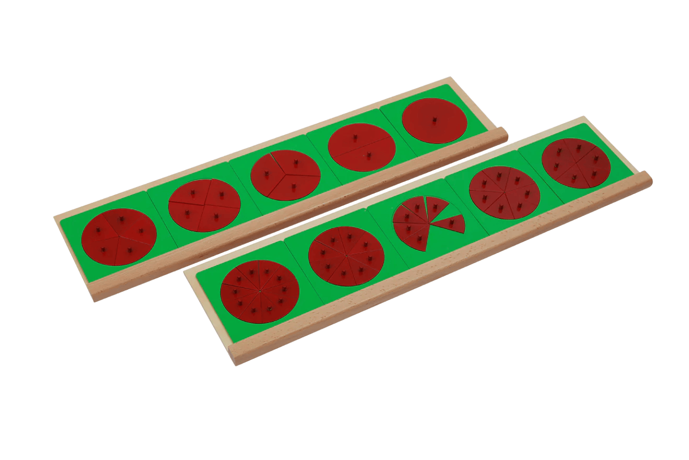 Adena Montessori Metal Fraction Circles with Stands