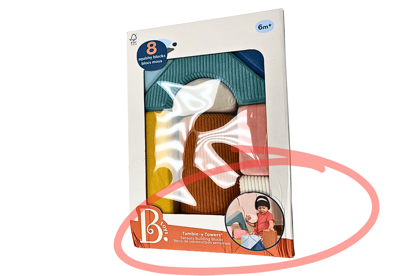 K.I.D. Toys Inc. Tumble-y Towers Large Sensory Blocks- Damaged Box - FINAL SALE
