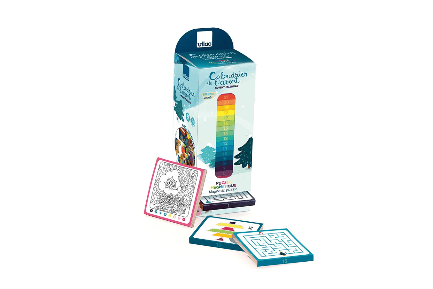 Fire the Imagination Vilac Advent Calendar - Build a Magnetic Puzzle