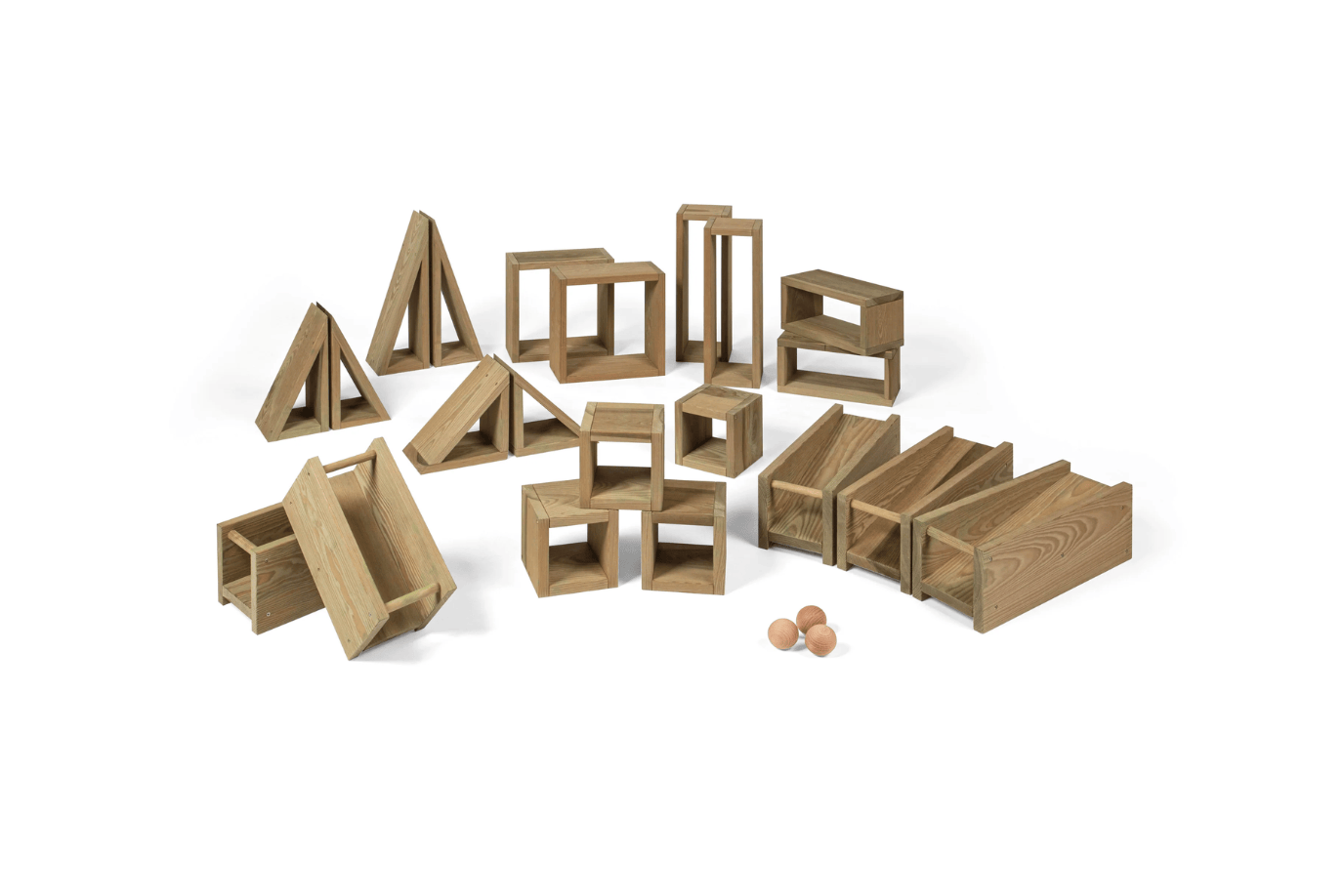 Fire the Imagination Erzi XL Outdoor Building Blocks and Marble Run