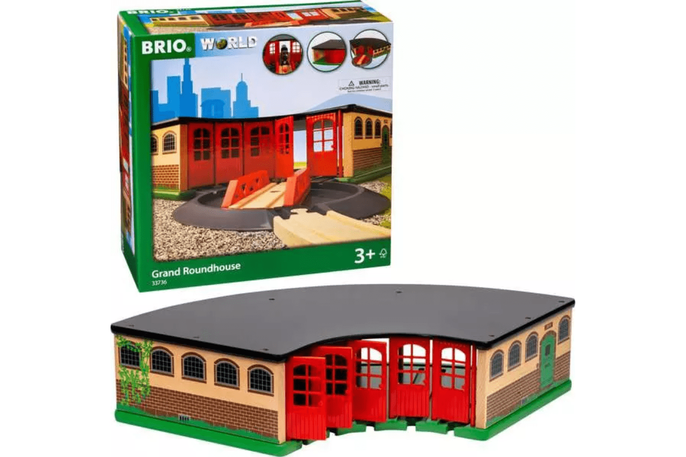 Brio Grand Roundhouse, Brio, Brio accessories, wooden train set, best wooden train set, high quality wooden train set, best gifts for kids, The Montessori Room, Toronto, Ontario, Canada.