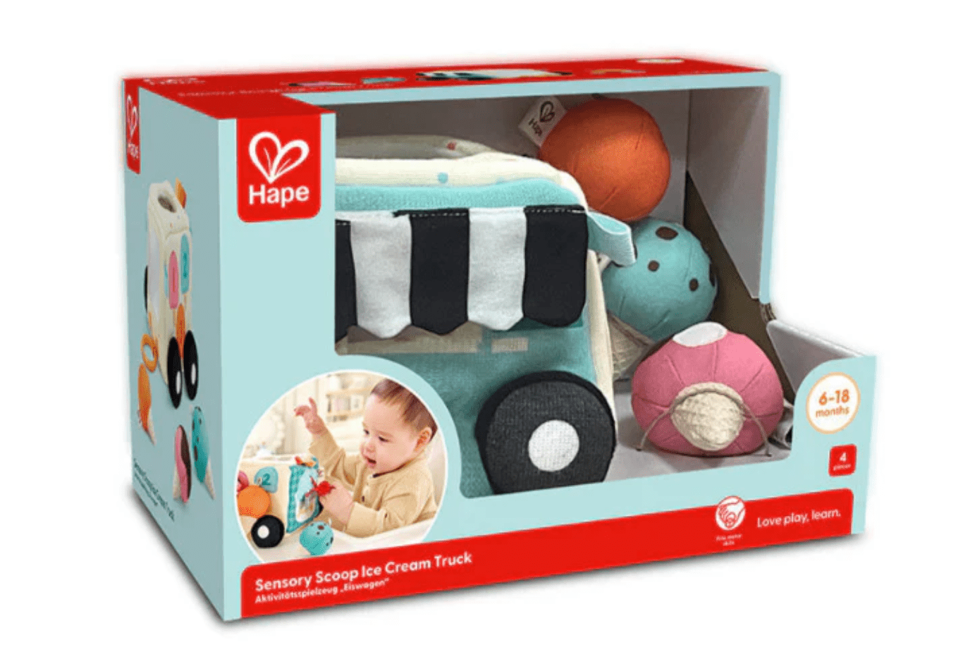 Playwell Hape Sensory Scoop Ice Cream Truck