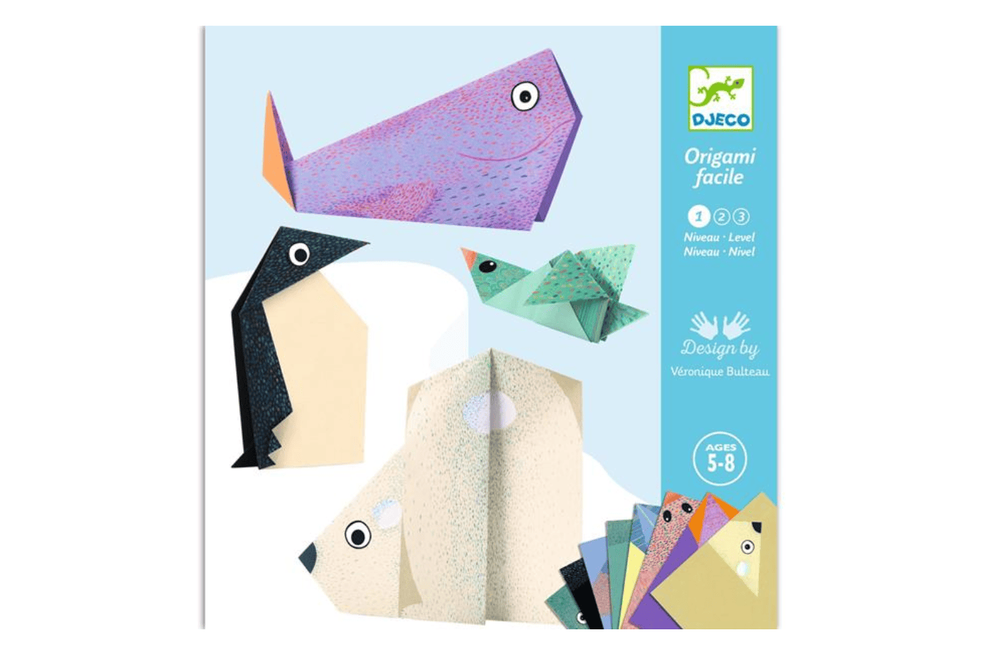 Ilo Polar Animals Djeco Origami Kits