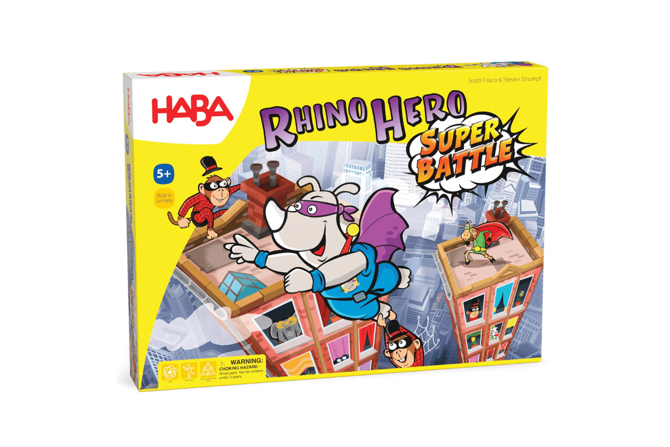 Haba Rhino Hero - Super Battle Stacking Game