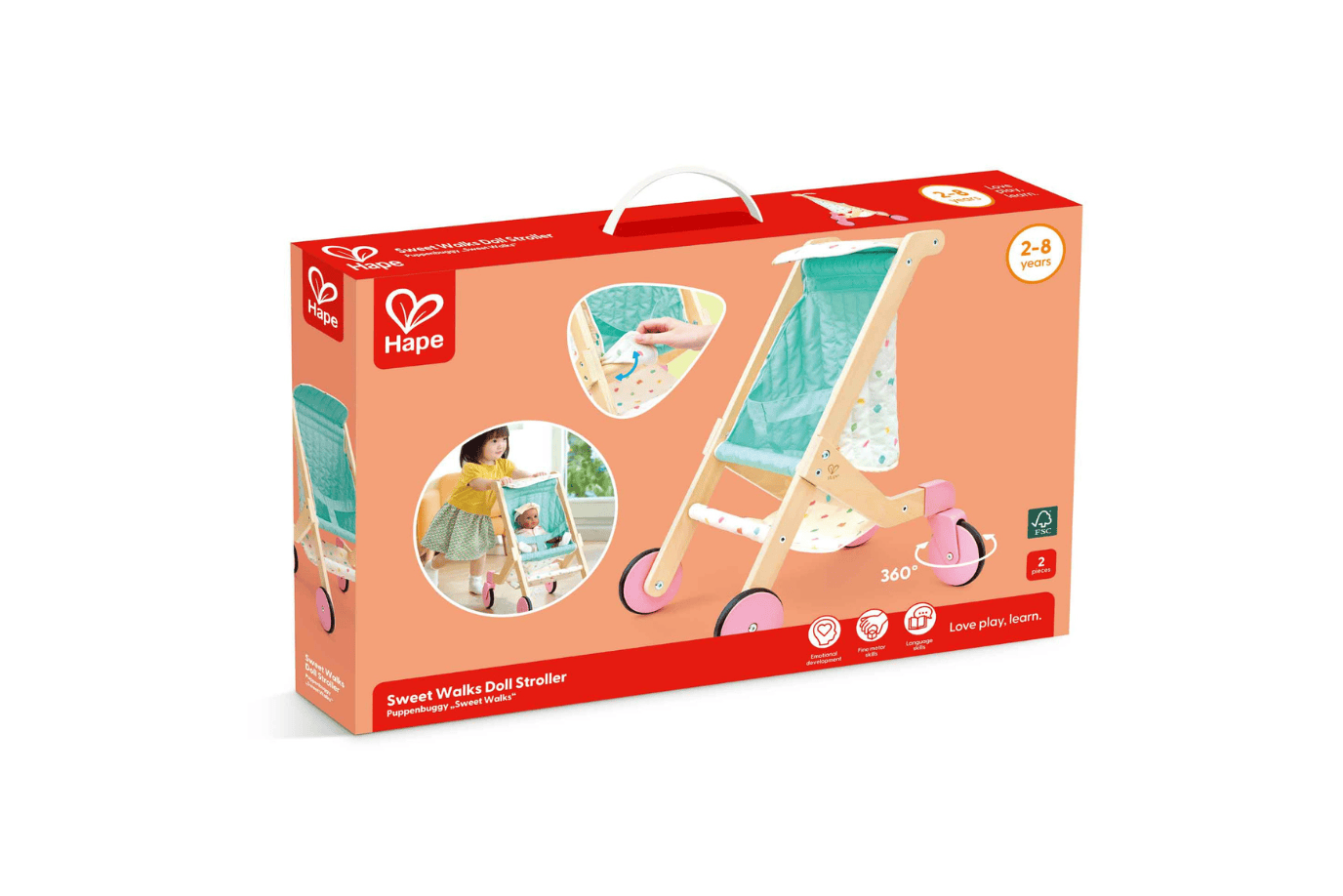 Playwell Hape Wooden Doll Accessories