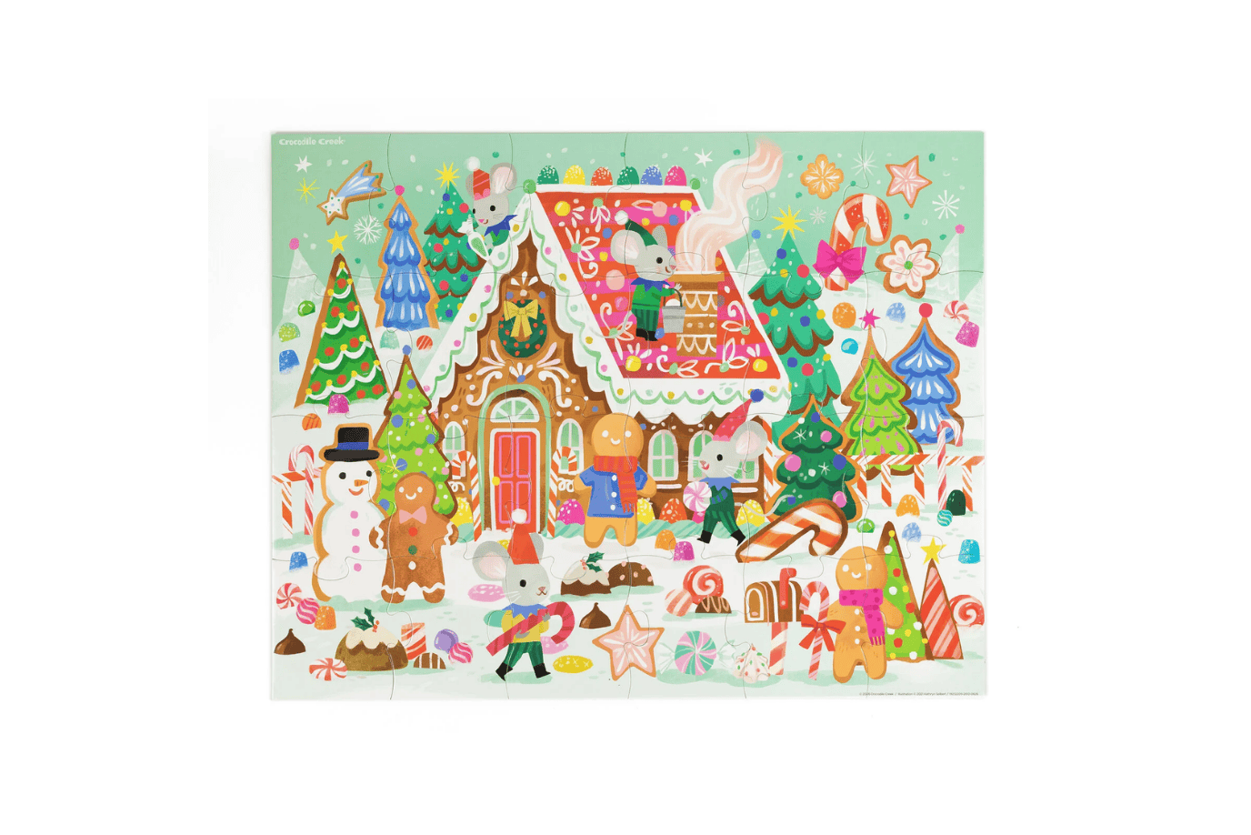 Crocodile Creek Gingerbread House (24 Pieces) Crocodile Creek Christmas Puzzles