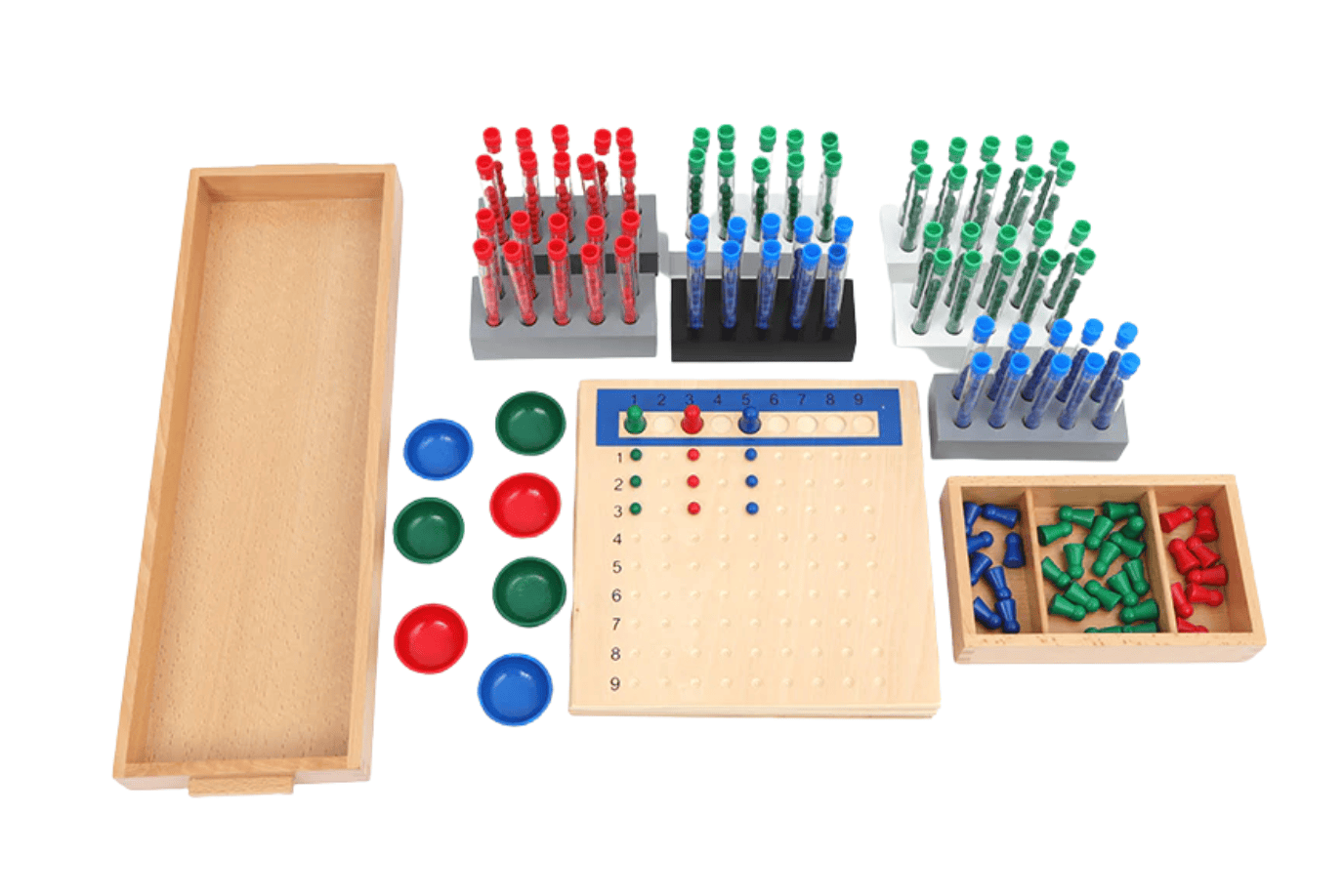Adena Montessori Long Division / Racks and Tubes