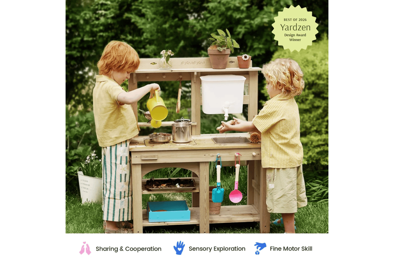 Tinyland Award-Winning Wood Mud Kitchen