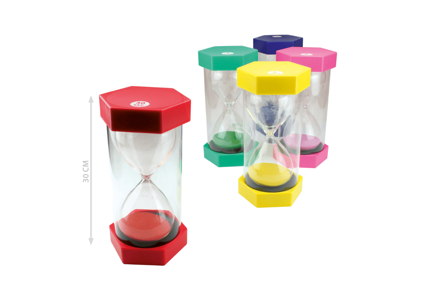 Playwell Beleduc - Set of 5 Sand Timers