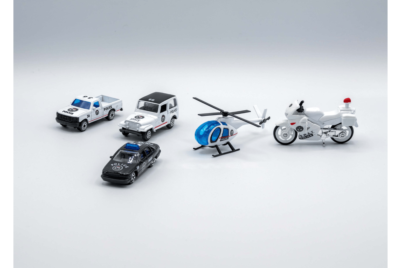 Playwell Community Vehicles - Police Set (5 Pieces)