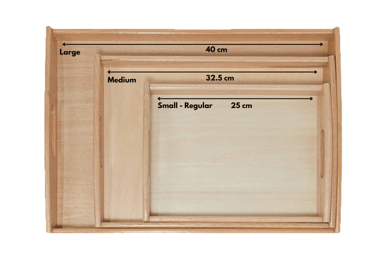Adena Montessori Beechwood Tray with Handles
