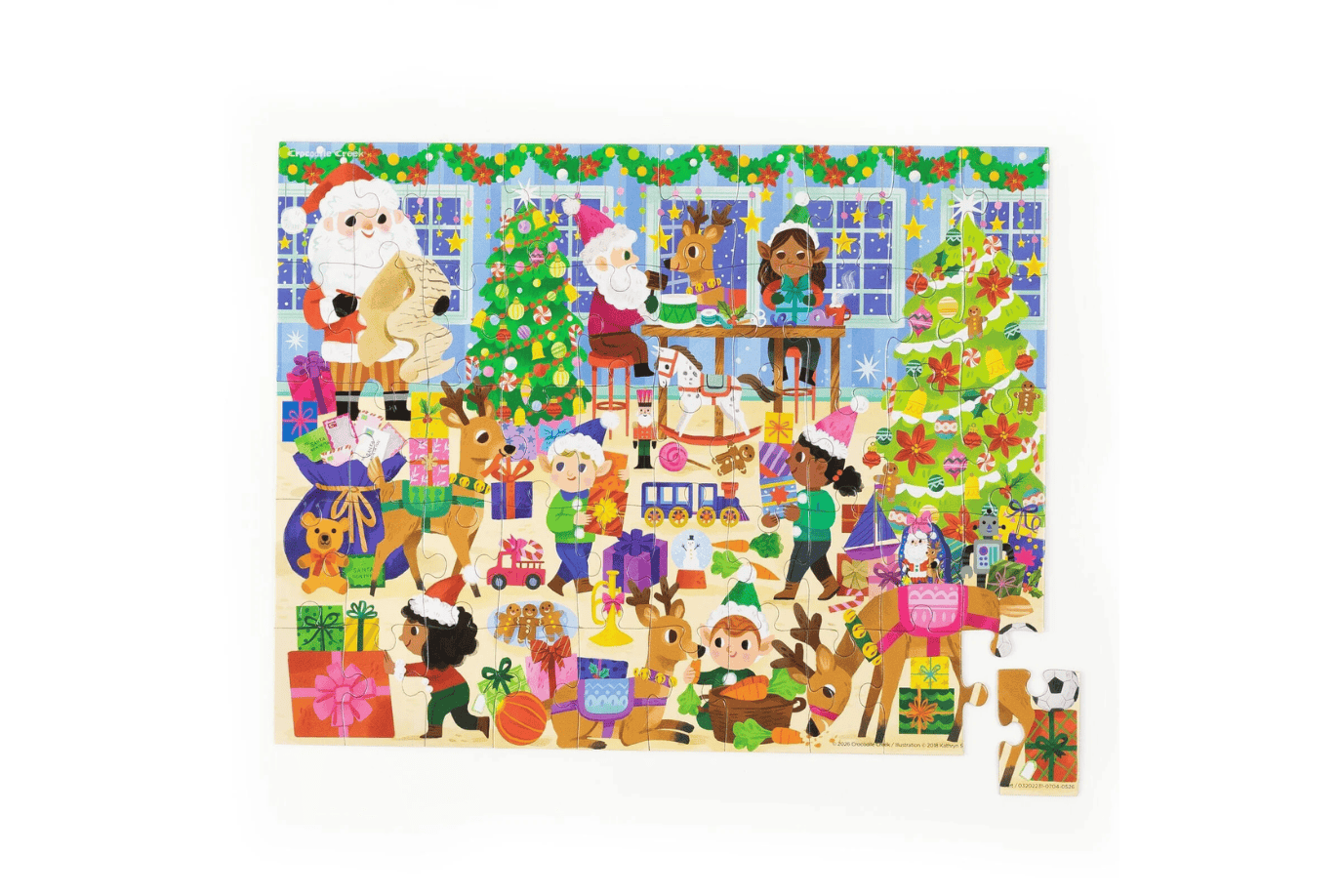 Crocodile Creek Santa's Workshop (50 Pieces) Crocodile Creek Christmas Puzzles