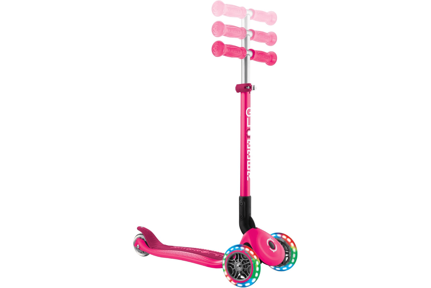 Incredible Novelties Pink Globber Primo Foldable Scooter with Lights