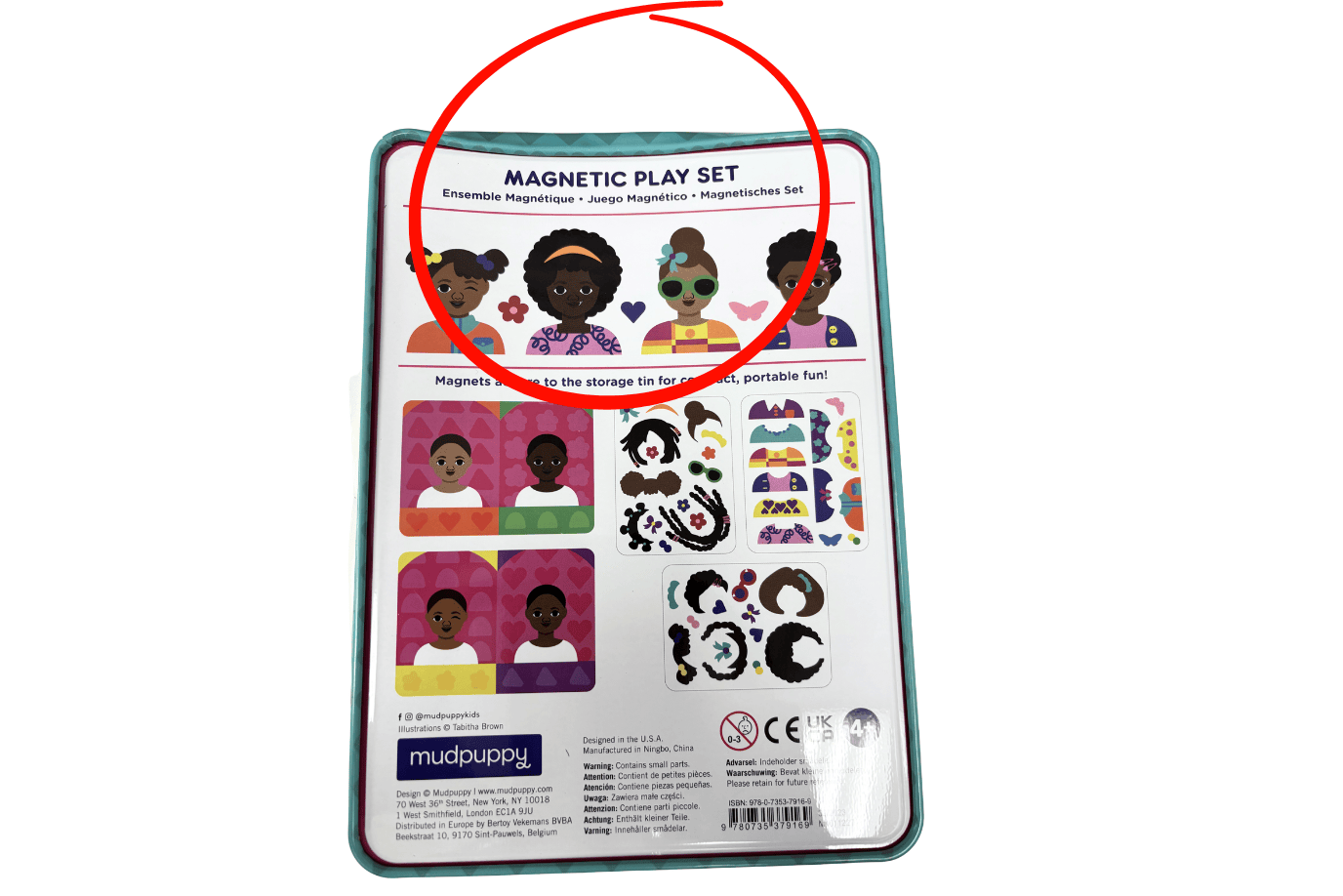 Raincoast Books My Hair, My Crown Magnetic Play Set - Damaged Box - FINAL SALE