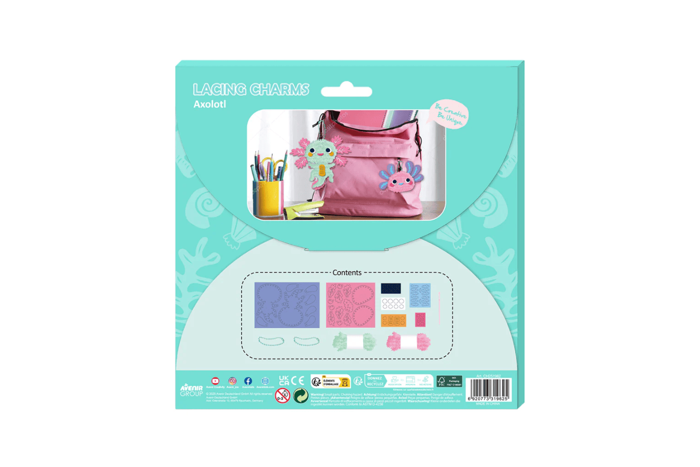 Playwell DIY Axolotl Lacing Charm