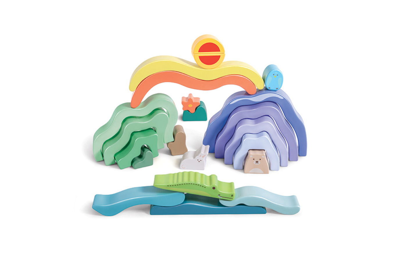 Hape Nature Scenes Stacking Blocks