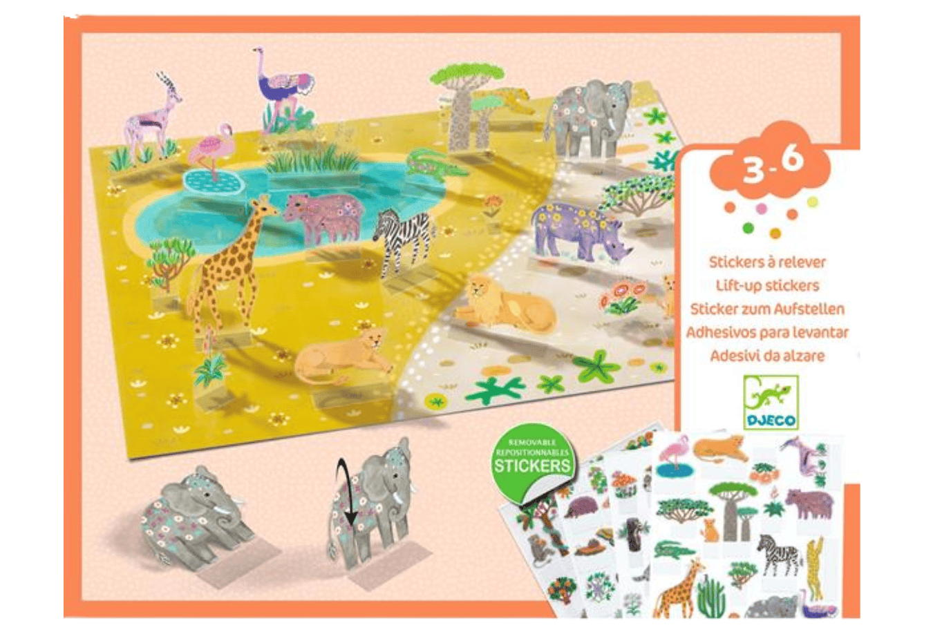 Ilo Animals Lift Up Sticker Activity Sets