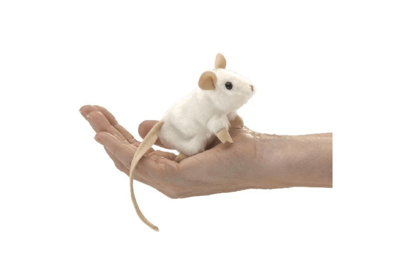Fire the Imagination White Mouse Mini Finger Puppets by Folkmanis Puppets (various styles)