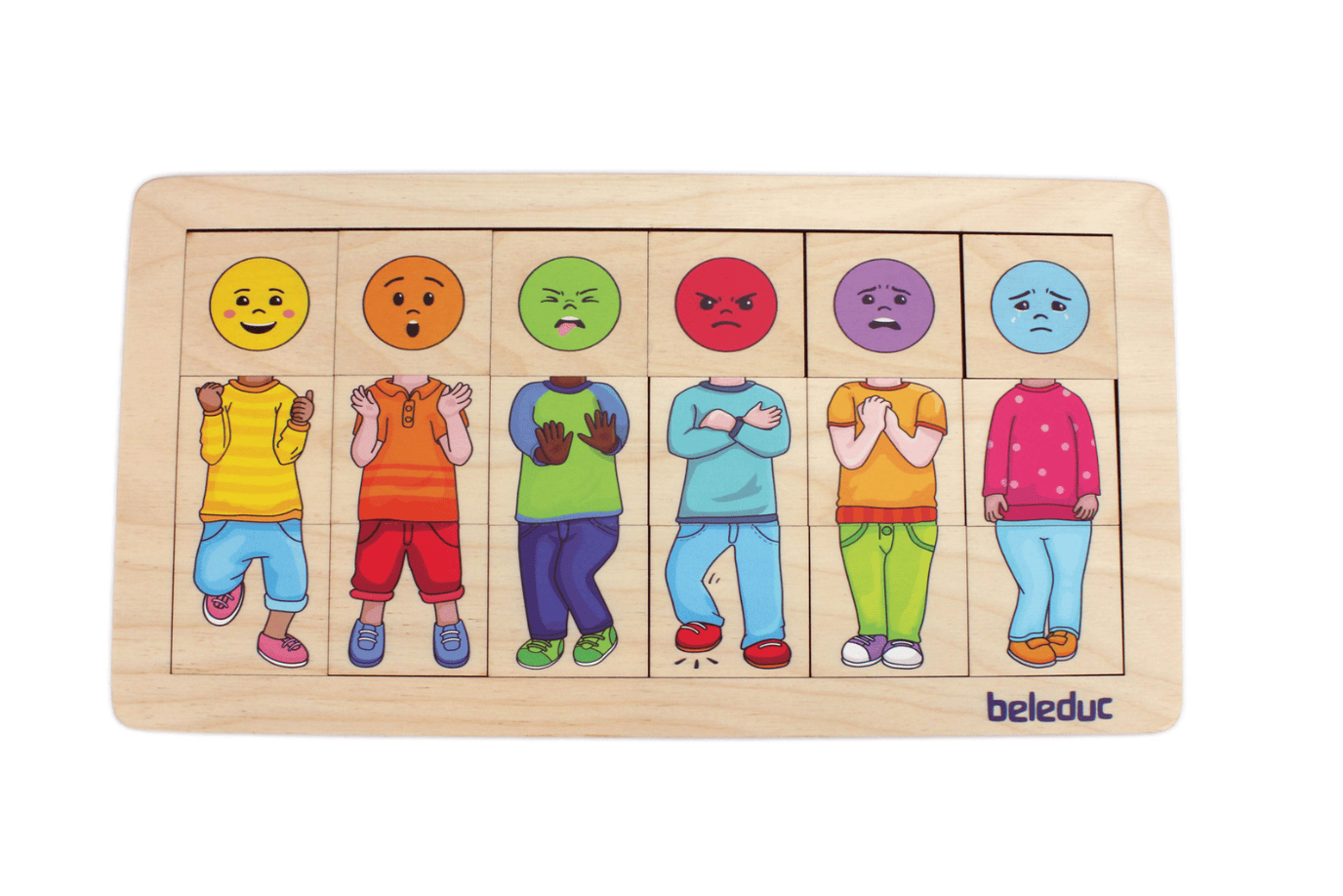Playwell Beleduc Mix and Match Emotions Puzzles