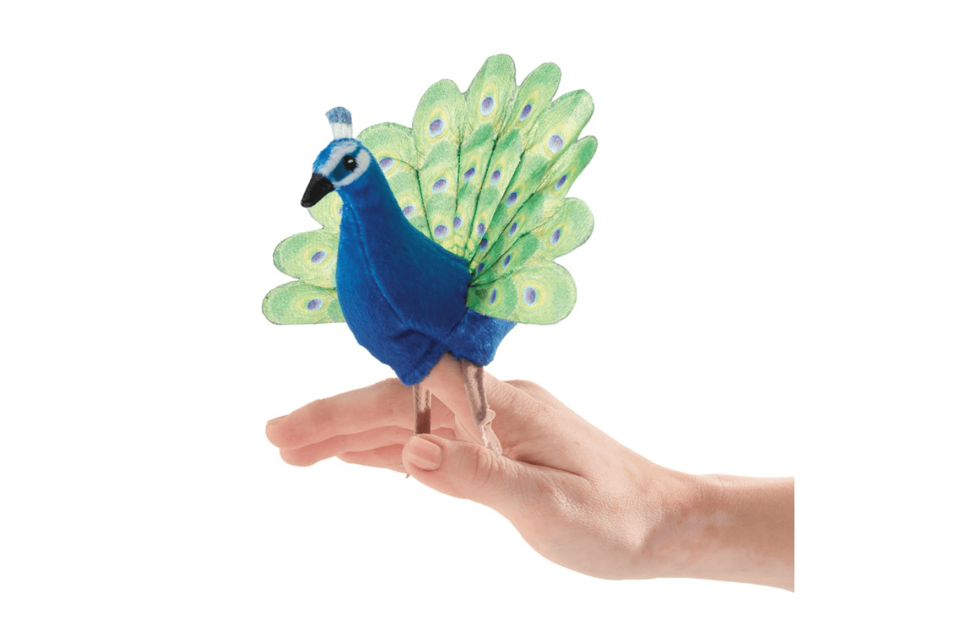 Fire the Imagination Peacock Mini Finger Puppets by Folkmanis Puppets (various styles)