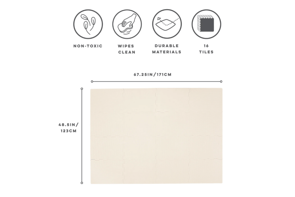 3 Sprouts Foam Puzzle Play Mat