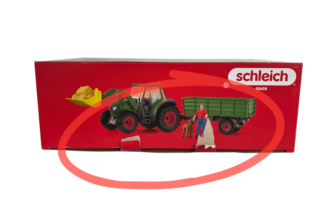 schleich Schleich Tractor with Trailer - Damaged Box - FINAL SALE