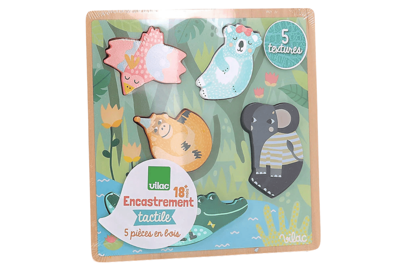 Fire The Imagination Vilac Touch and Feel Jungle Puzzle