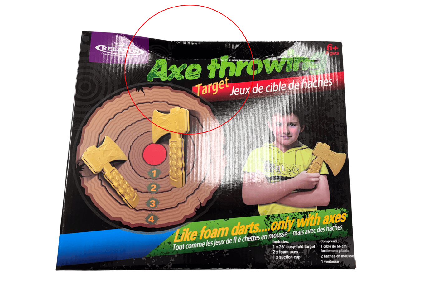 Relaxus Axe Throwing Game - Damaged Box - FINAL SALE