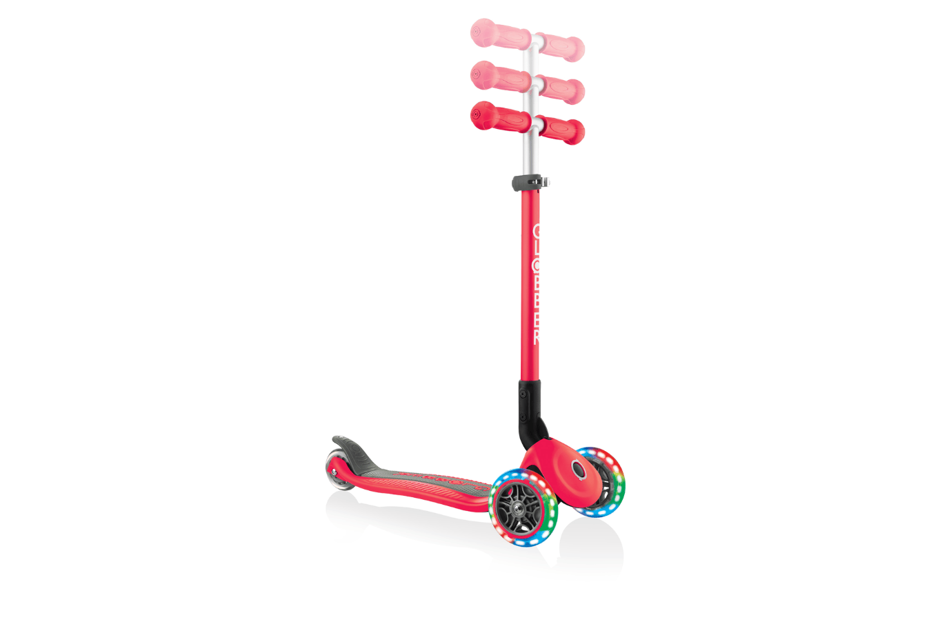 Incredible Novelties Red Globber Primo Foldable Scooter with Lights