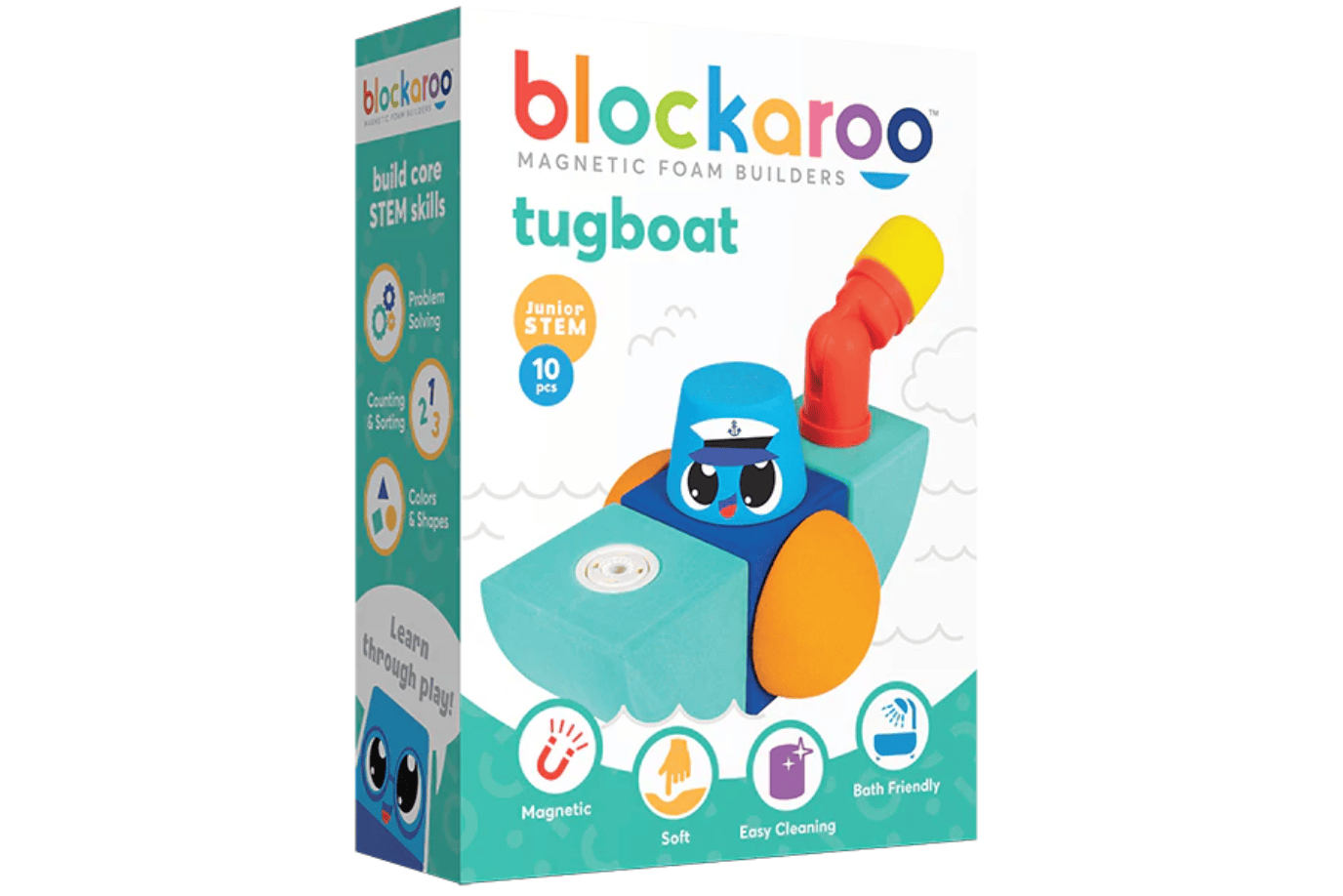 Incredible Novelties Blockaroo Magnetic Foam Builders - 10 pcs