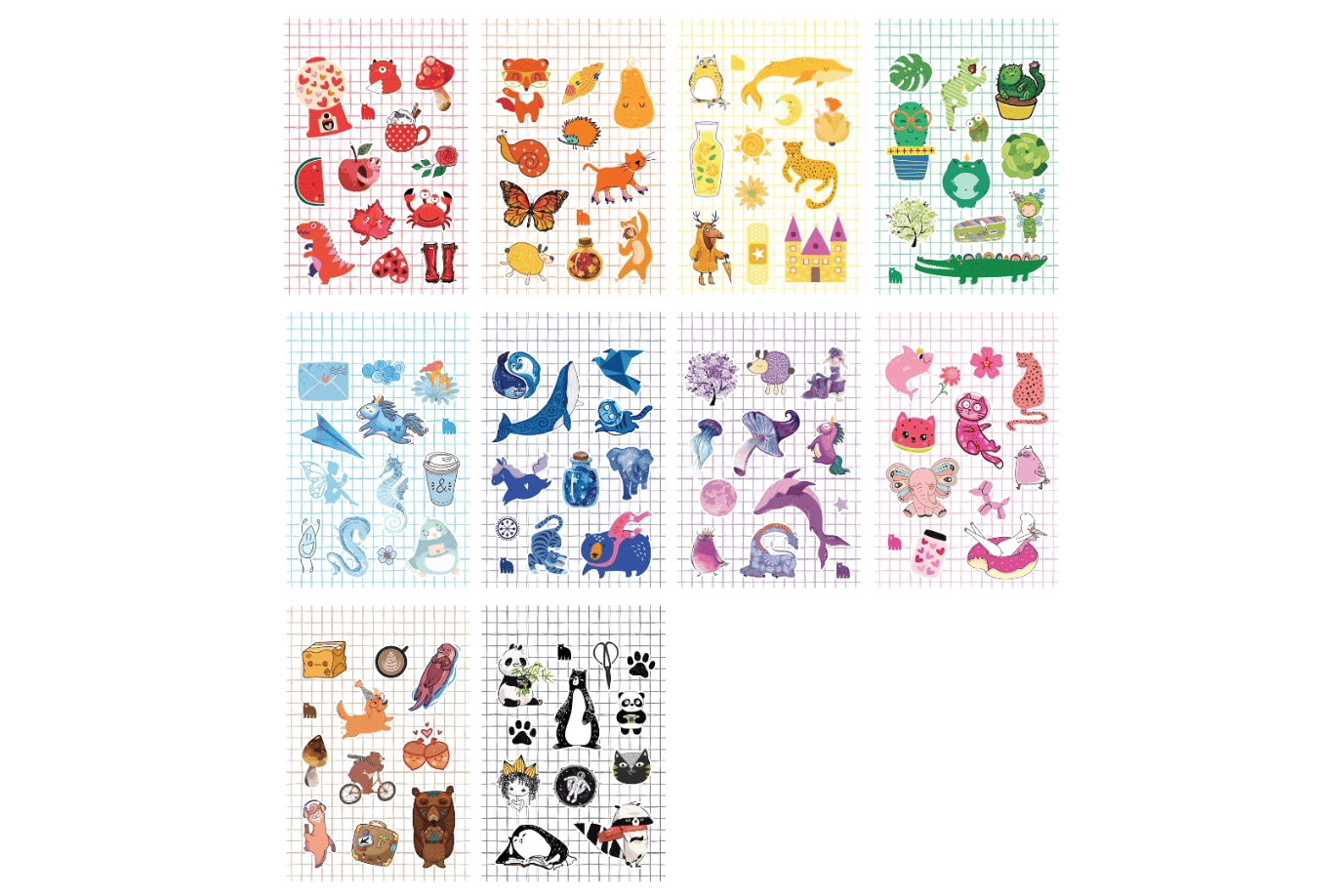 Four Bears Sticker Club Colours of the Rainbow - Sticker Pack