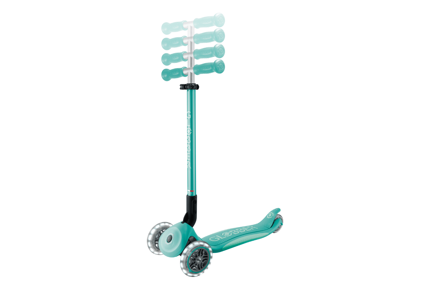 Incredible Novelties Mint Globber Primo Foldable Scooter with Lights