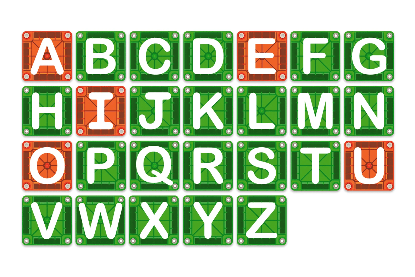 Valtech Magna Tiles microMAGS LEARN Letters™ - 56 Piece Set