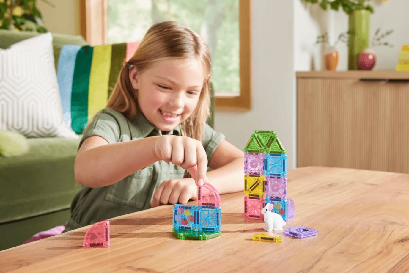 Valtech Magna Tiles MAGNA-TILES® microMAGS Spring Garden 24 Piece Travel Set