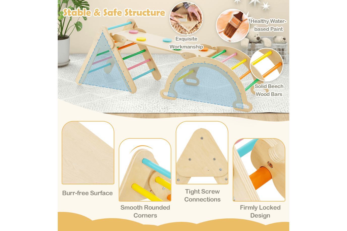 Costway Pikler Climbing Bundle