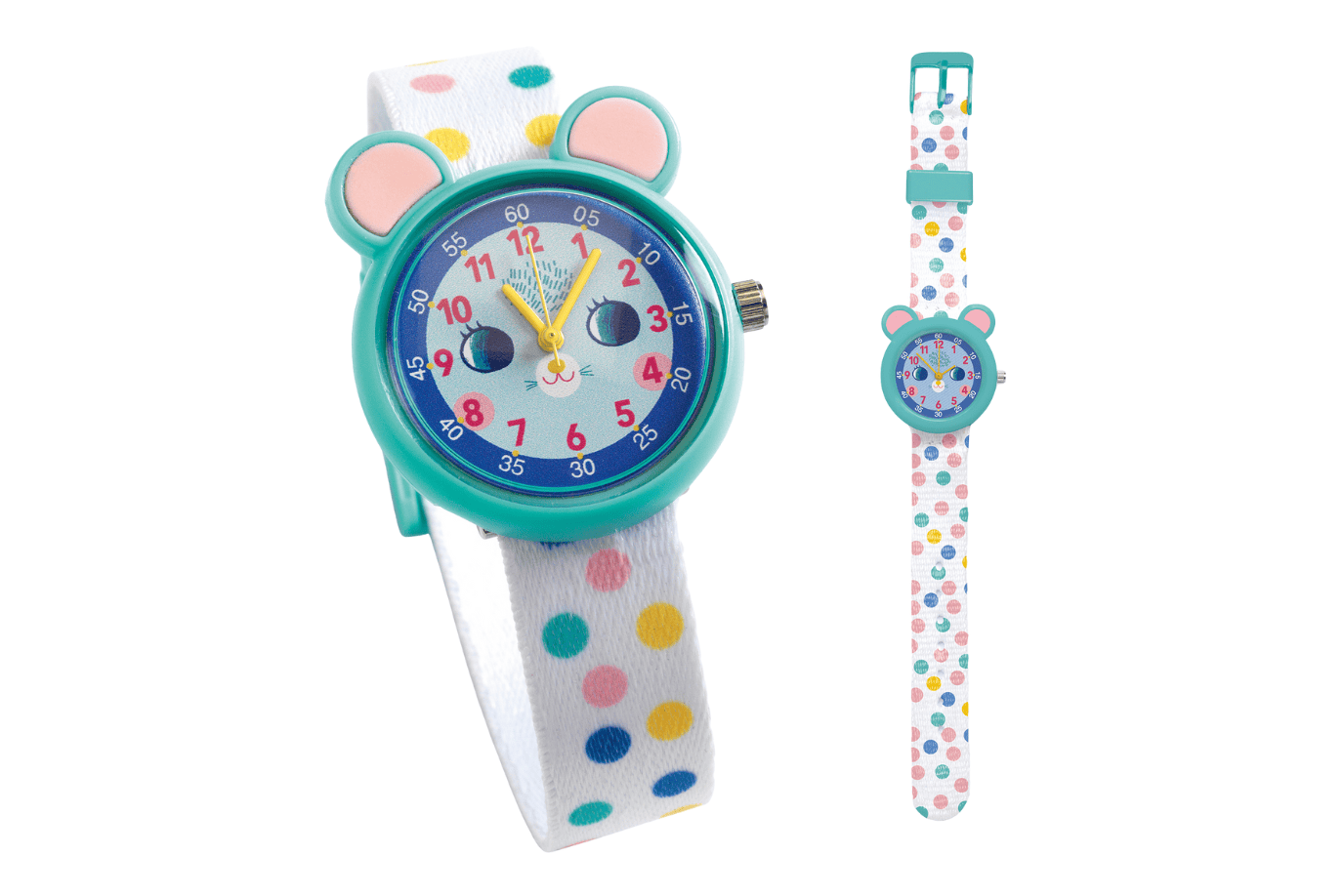 Ilo Polka Dot Mouse Djeco Children’s Watches (Multiple Styles Available)