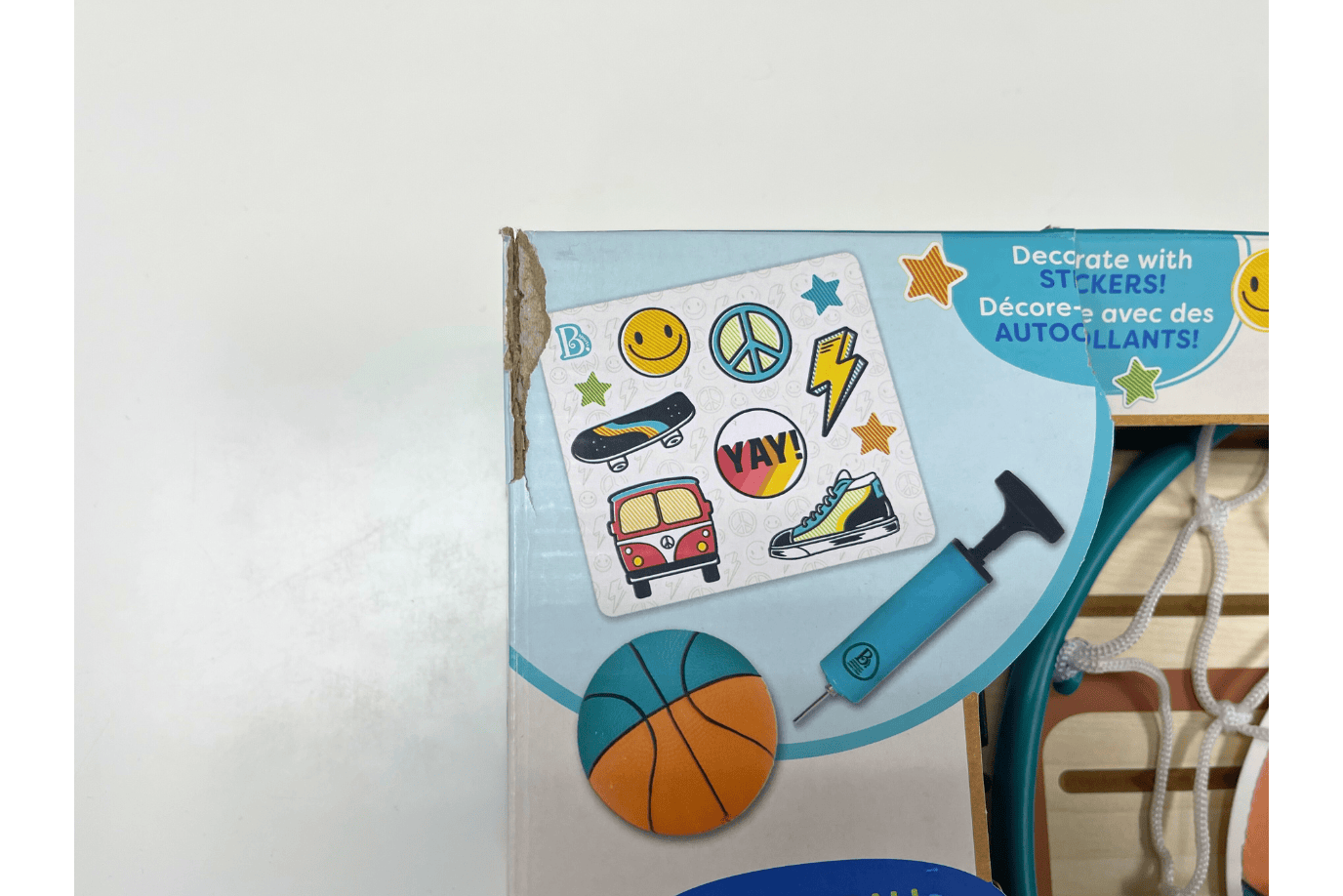 K.I.D. Toys Inc. Over The Door Basketball Hoop - Damaged Box - FINAL SALE