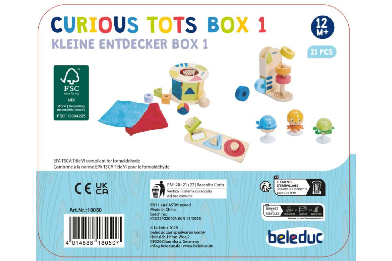 Beleduc Curious Tots Box 1: 12 - 18 Months