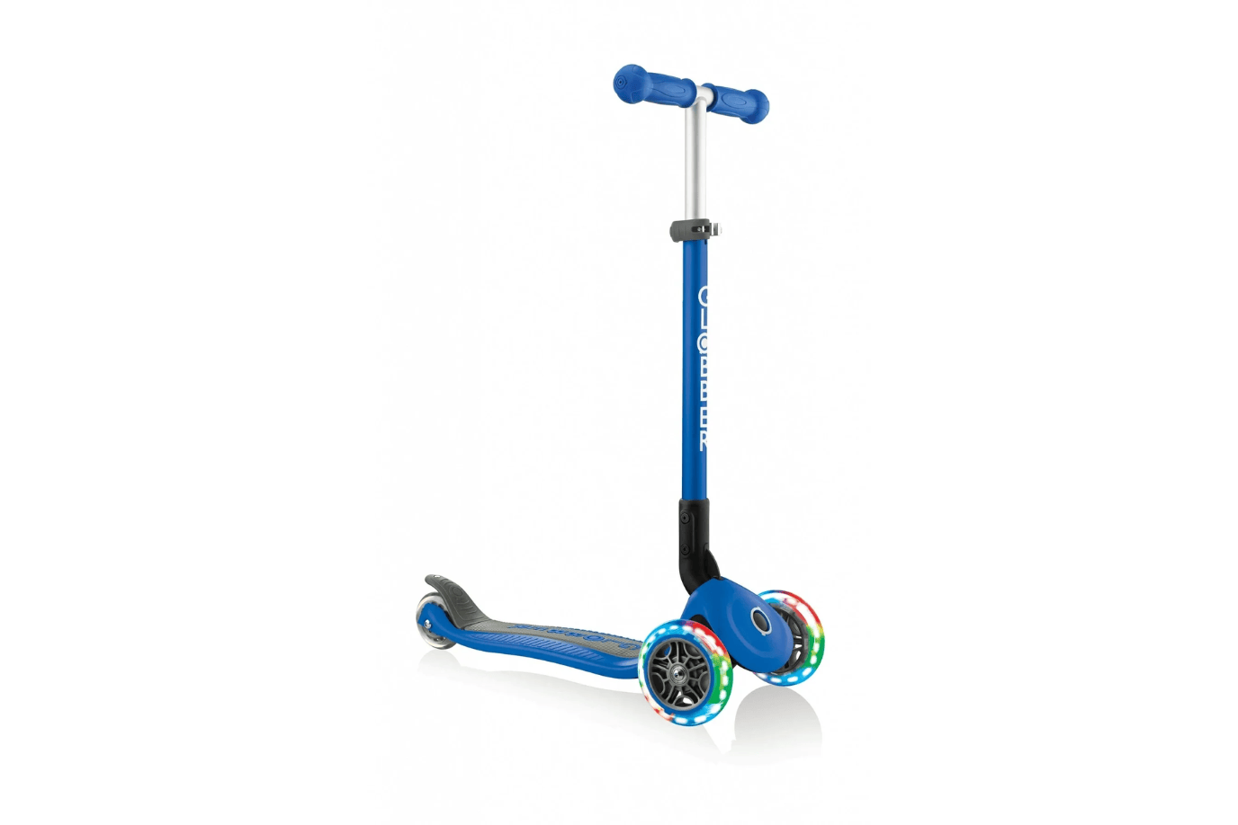 Incredible Novelties Blue Globber Primo Foldable Scooter with Lights