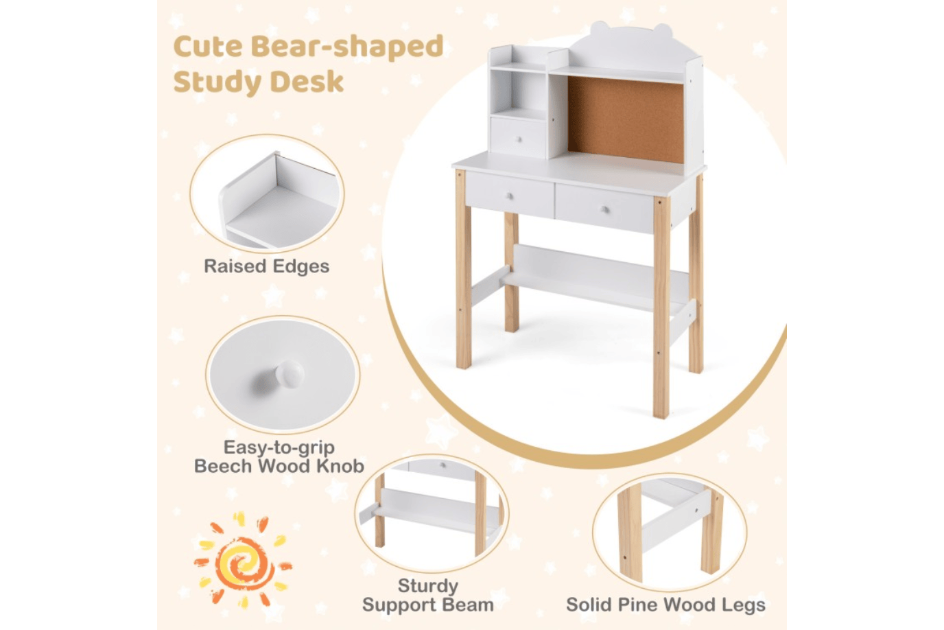 Costway Children’s Desk and Chair - Ages 3+