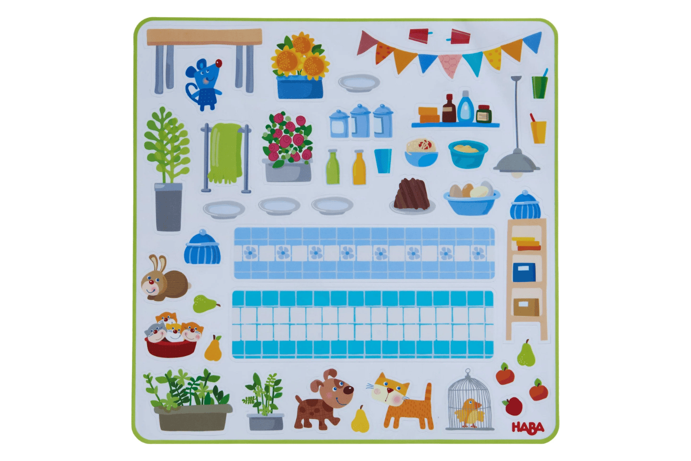 Haba Haba Little Friends Dollhouse Town Villa with Furniture