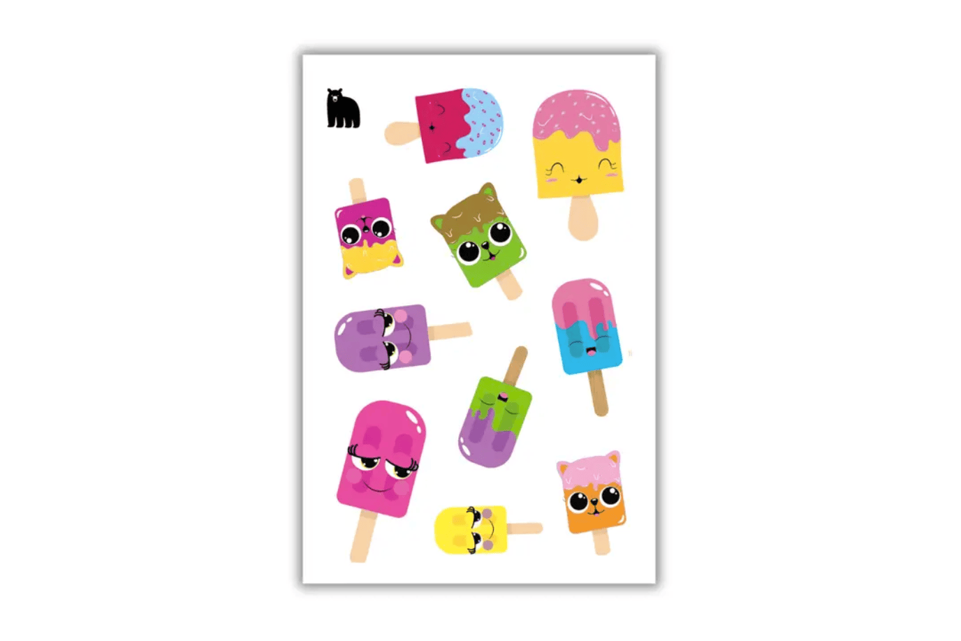 Four Bears Sticker Club Puffy Popsicles Four Bears Sticker Club Stickers (various styles)