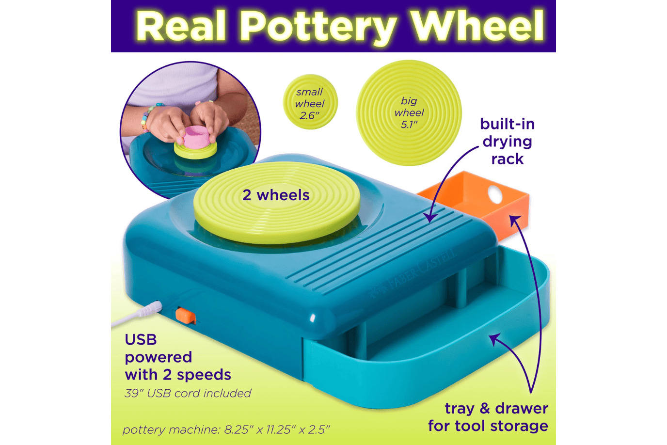 Faber Castell Neon Glow Pottery Studio