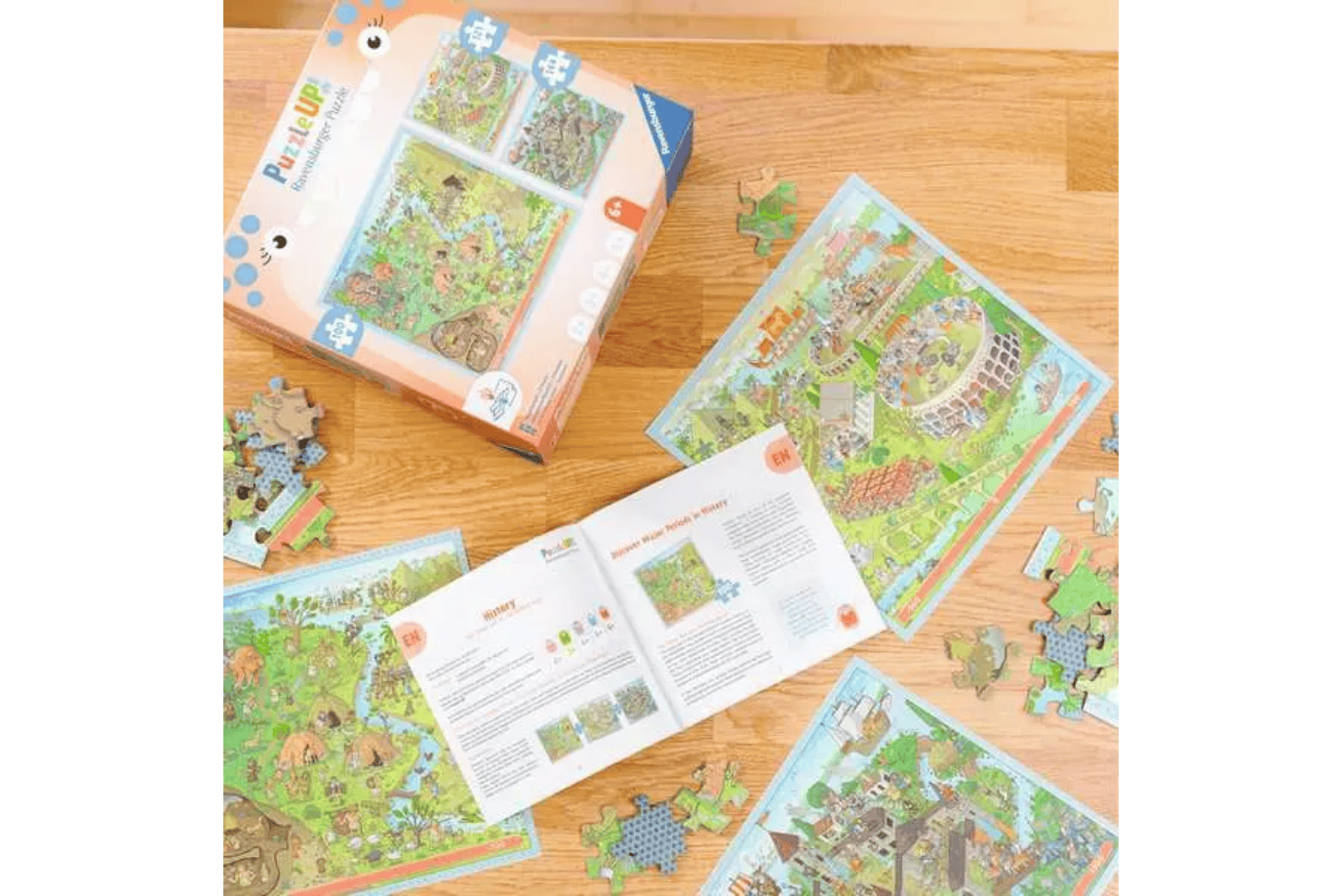 Puzzle UP! History - 100, 121 and 144 Piece Puzzles